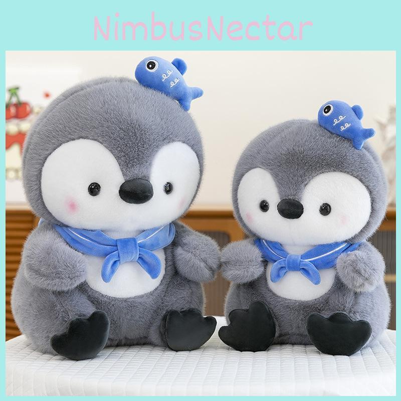 Cute Scarf Cartoon Penguin Plush Toy For  For Kids And Babies Toy Companion
