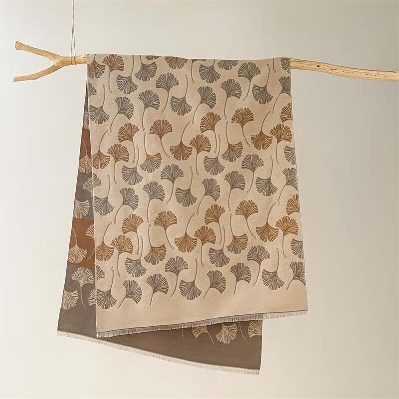 

Elegant Ginkgo Leaf Warm Scarf & Shawl 185x65cm