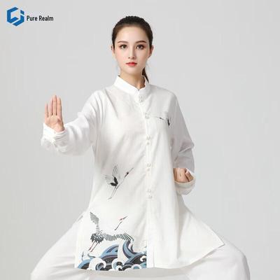 Chunjie Løs Bomull Lin Tai Chi Kampsportuniform