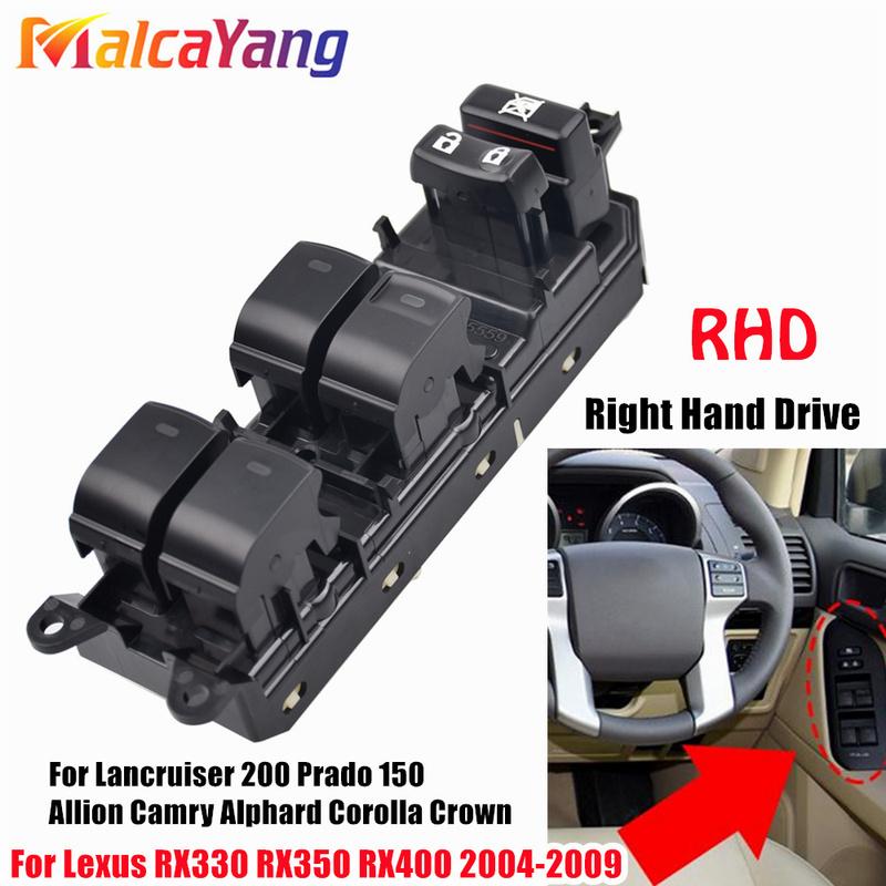 Передняя правая кнопка-переключатель стеклоподъемника master для Toyota Camry Prius Venza Land Cruiser Lexus RX330 RX350 RX400