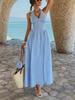 European Elegant Halter-Neck Waist-Cinched Dress for Spring/Summer 2026