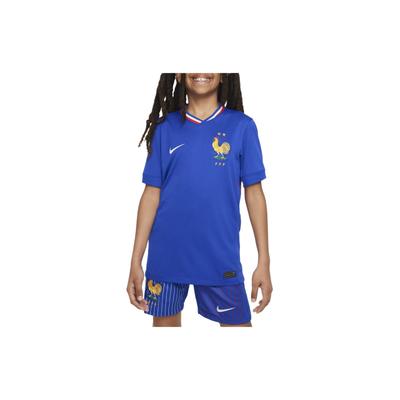 Embroidered Design Fan Edition Short Sleeve T-Shirt Kids Tops Blue FJ1583-452