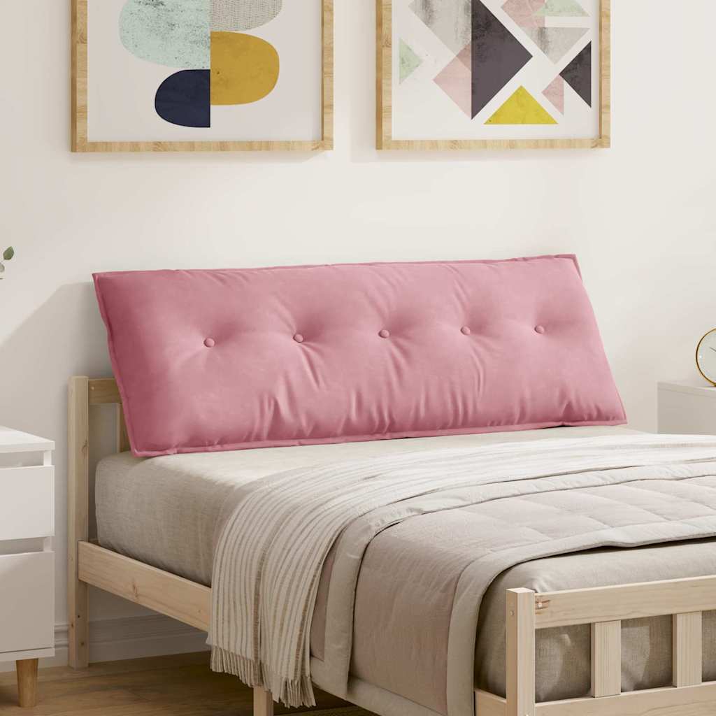 Back Cushion Pink 140 X 50 Cm Cord Fabric