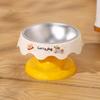 Douyin Pet Stainless Steel Cat Bowl, Dopamine Color, Non-Slip Dog Ice Cream Bowl, Neck Protection Feeding Utensils.