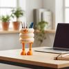 Large-capacity Duck-Shaped Desk Organizer Cartoon Design Storage Bucket  Desktop Decoration