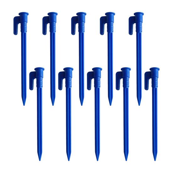 Yousheng 10Pcs Camping Tent Stake Heavy Duty Multi-functional Outdoor Garden Yard Patio Lawn Tarp Canopy Windproof Ground Spike Tent Peg
