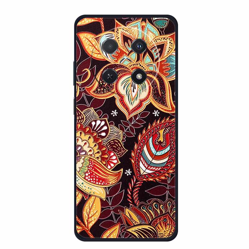3D Emboss Case For Huawei Nova 14i Phone Case Coque Flowers Silicone Soft Back Cover For Huawei Nova 13i Y91 12i Case Funda Para