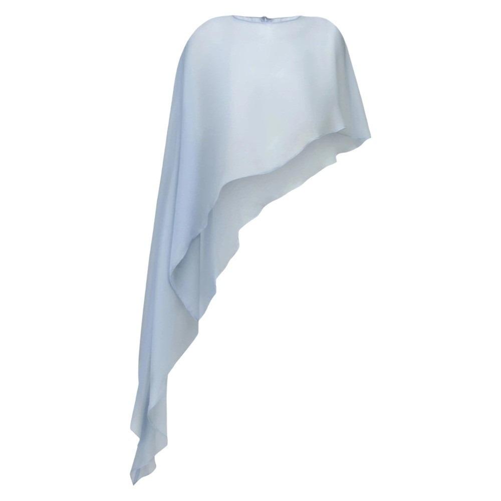 Irregular Womens Cape Chiffon Mesh Shrug Summer Sheer Cape Shawl For Wedding Evening Party