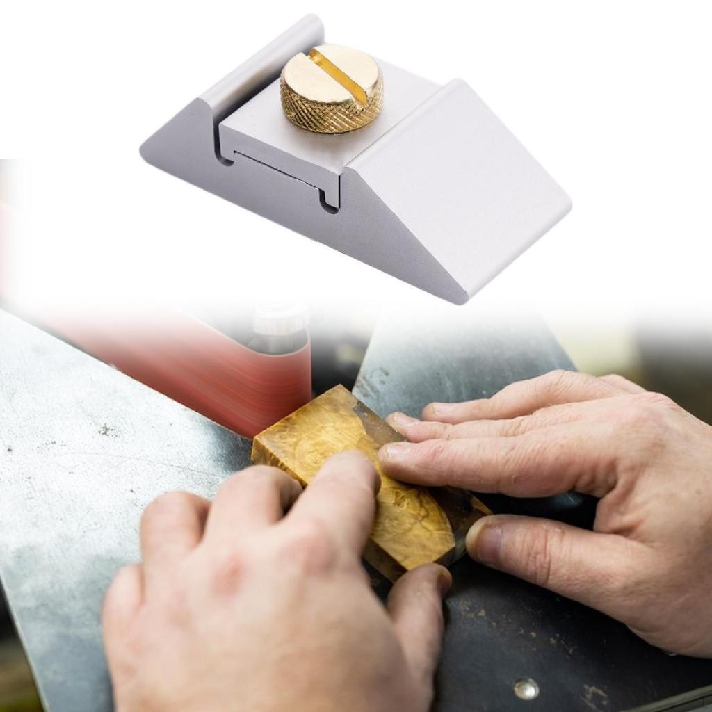Hand Sanding Block Aluminum Alloy Lightweight Comfortable Grip Practical Sand Paper Holder for
