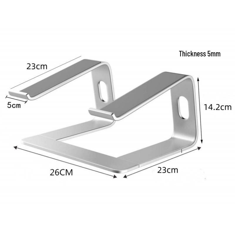 M-Shaped Laptop Cooling Stand with Desktop Riser