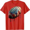 American Football Usa Flag Graphic Lover 4Th Of July Unisex T-Shirt