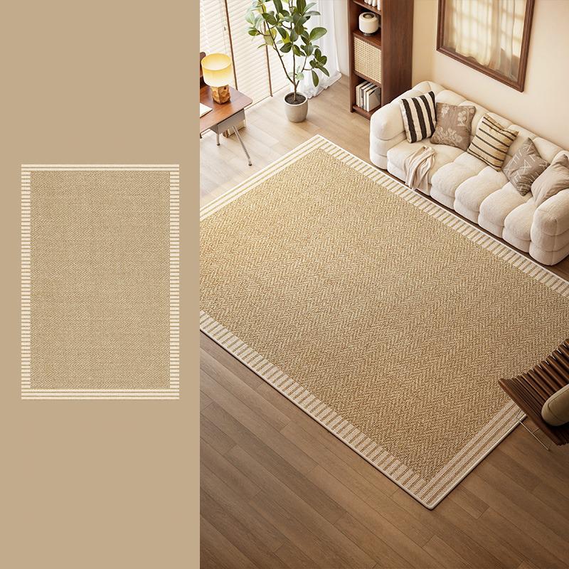 Vintage Light Luxury Rugs Living Room Big Size Floor Mats Bedroom Bedside Carpet Loop Pile Tpr Soft Short Plush Rug