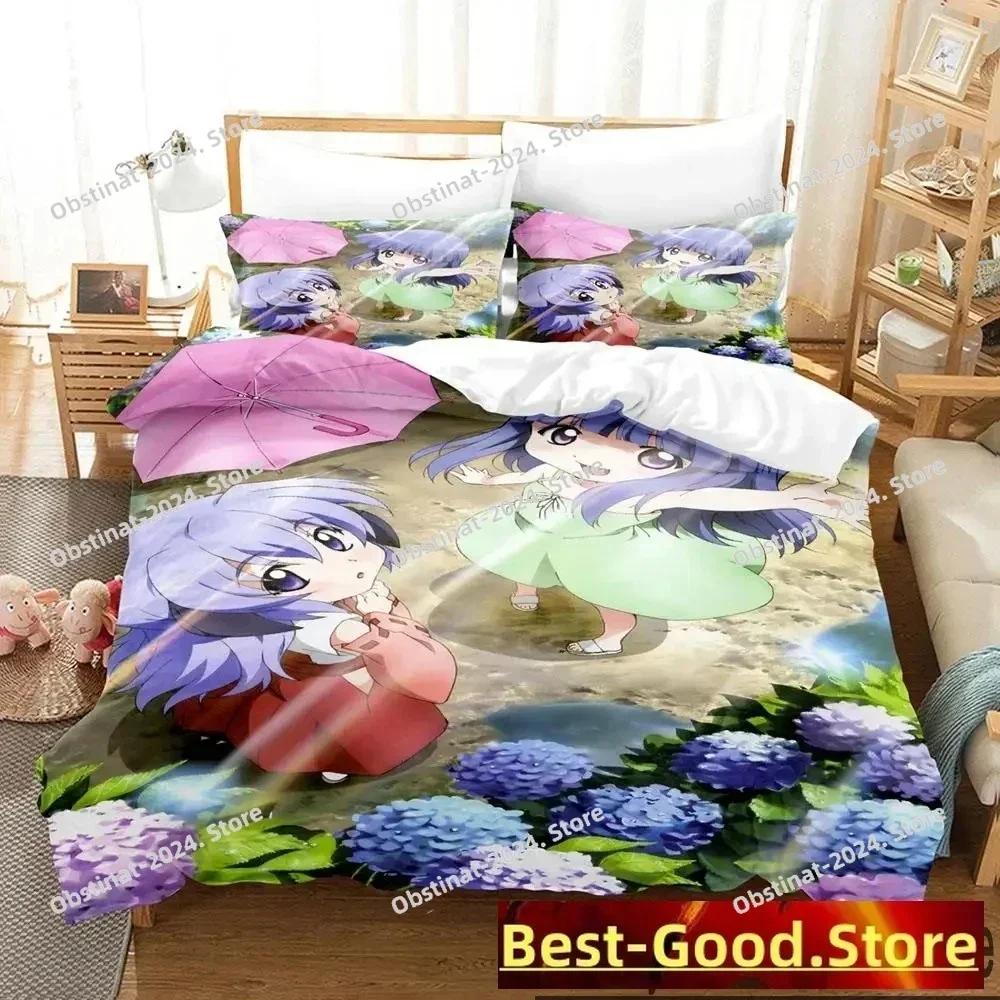 3D Anime Higurashi When They Cry Bedding Set Printed single Comforter Quilt Duvet Cover Pillow Case 3 Pieces Set Kids Adult Size