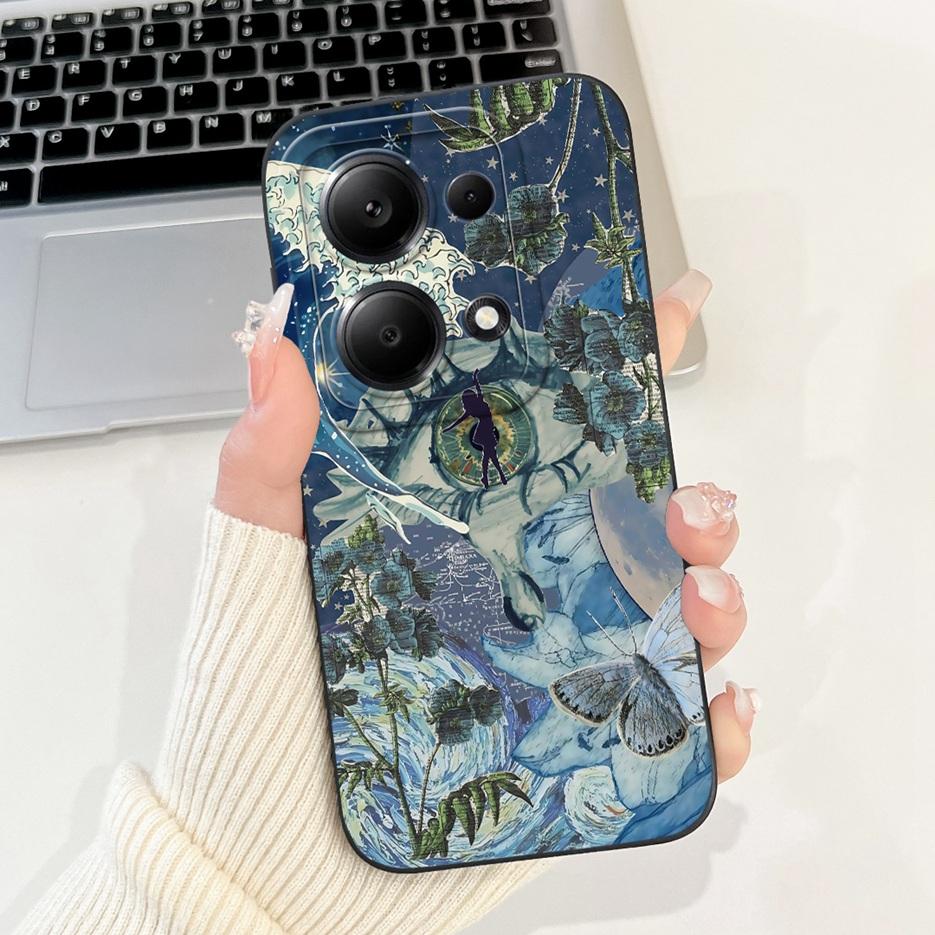 For Xiaomi Redmi Note 13 4G Case Note13 Pro Cute Fashion Candy Painted Cover Soft TPU Phone Case For Redmi Note 13 Pro Plus Bags