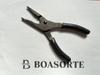 SNAP ON NEW Dark Titanium 7" Soft Grip Long Nose Slip Joint Pliers LN46ACF