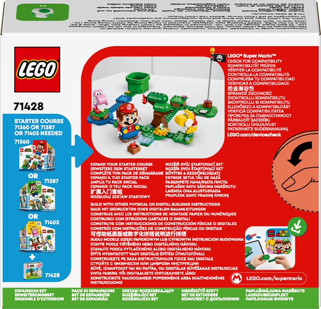 LEGO Super Mario In the Forest Yoshi and Egg Toy Present Birthday Block Educational Christmas Children 6 Years Mario Goods Game 71428