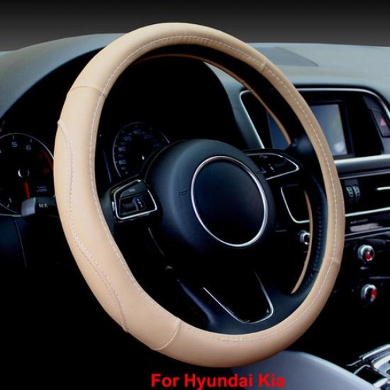 Car Steering Wheel Cover High Artificial Leather Steering Cover For Hyundai Kia
