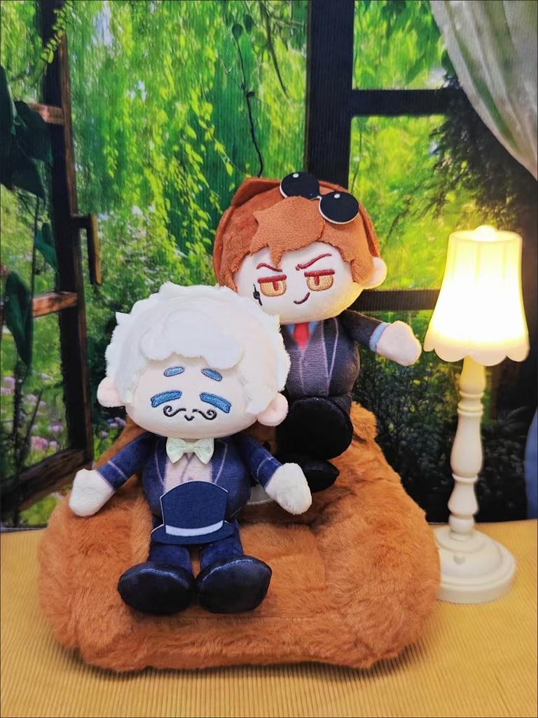 Good Omens Plush Aziraphale Crowley Mini Cotton Angel Demon Chibi Character Keychain Pendant Fan Collectible Compilations Gift