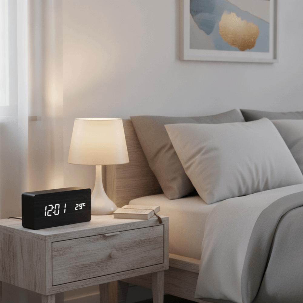 Reminder LED Digital Clock Large Display Table Clock Electronic Alarm Clock Temperature Display