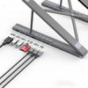 7In1 Laptop Stand Choetech Hub-M48 Pd Usb-C Sd Tf Usb-A Hdmi 100W + Usb-C Cable - Gray