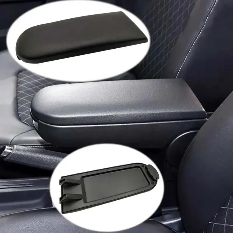 1 DB Bőr Autó Könyöklő Kapocs Fedél Középkonzol Fedél Védő Sapka VW Jetta Golf 4 MK4 BORA Passat B5 Bogár Polo 6R 9N-hez
