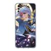Pouzdro na telefon Genshin Impact s motivem anime pro Samsung Galaxy A52 A50 A70 A10 A30 A40 A20S A20E A02S A12 A22 A72 A32 5G A04s Průhledné