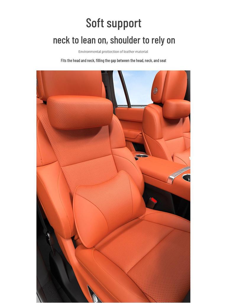 Ideální L6L7L8L9MEGA Semišová opěrka hlavy, krku a bederní opěrka pro automobily