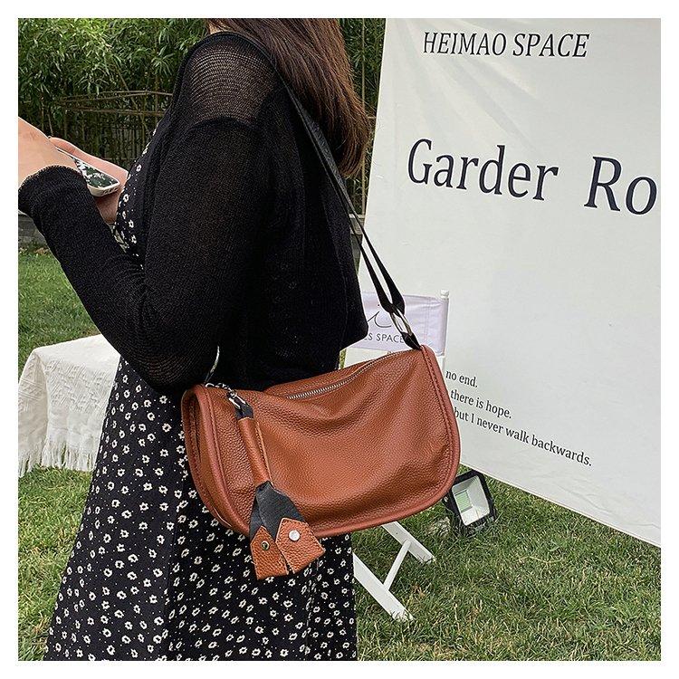 100% Genuine Leather Large Capacity Women Shoulder Crossbody Bag 2023 High Quality Soft Cow Leather Female Handbag Messenger Sac