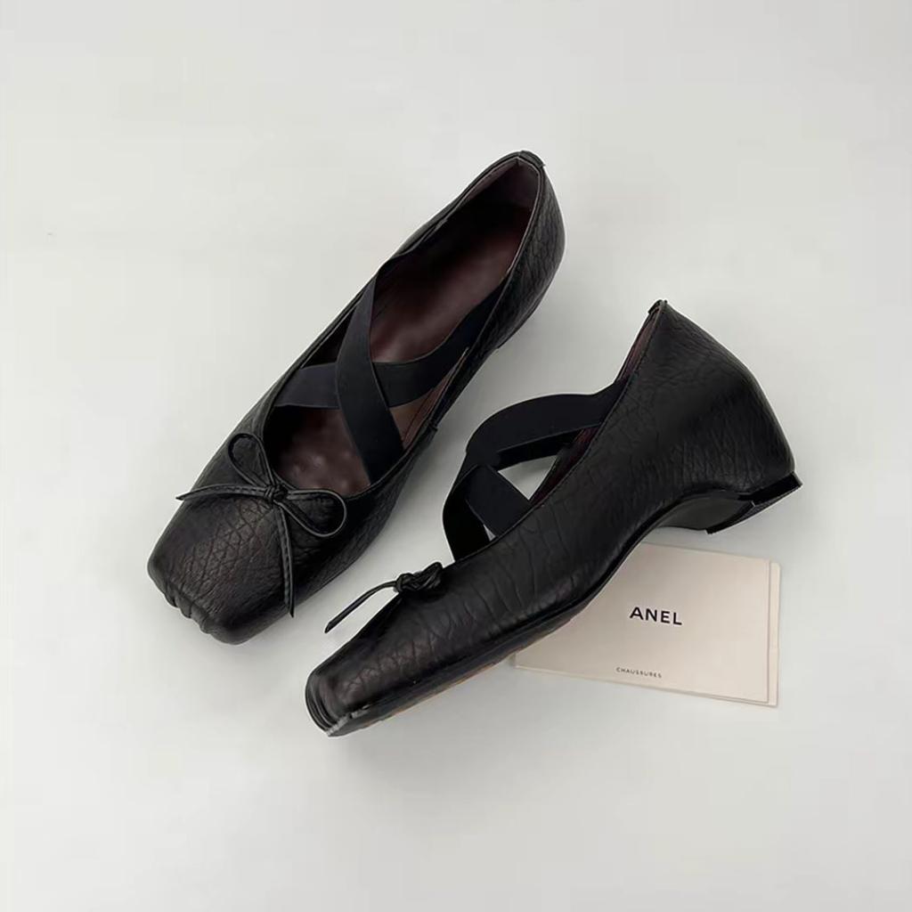 Elephant pattern~ Leather 5cm inner height increase Mary Jane shoes women's 2025 new retro small leather shoes versatile fashion single shoes