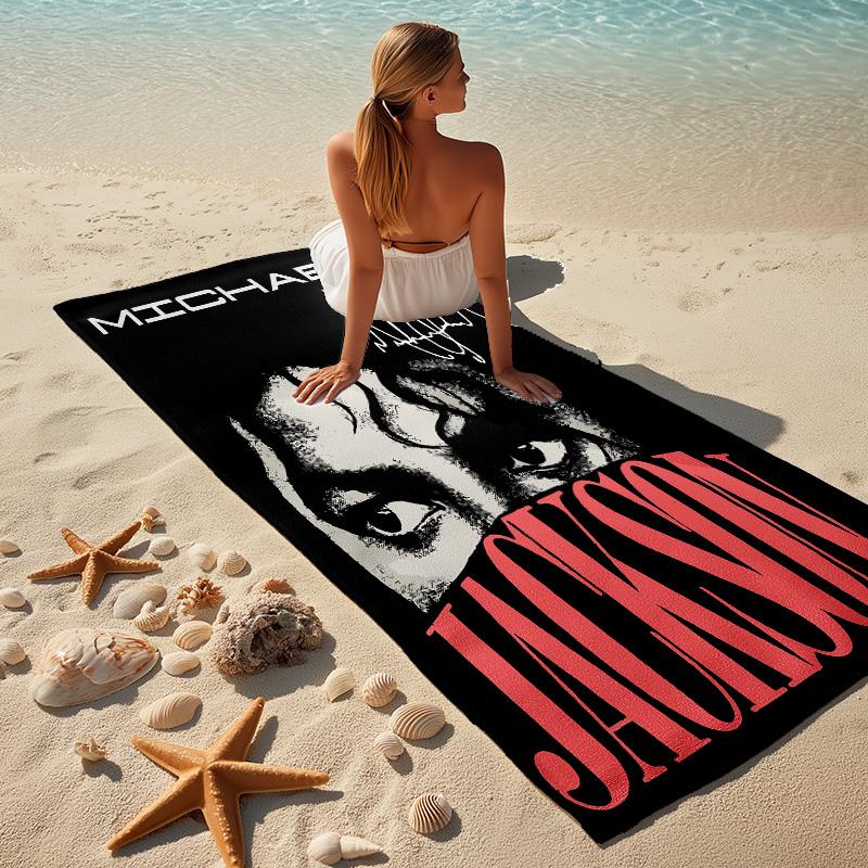Michael Jackson Stilvolles Digitaldruck Strandtuch Schnelltrocknende Saugfähige Decke Für Strand Pool Fitnessstudio Reisen