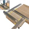 Trimming Machine Guide Rail, 400mm Adjustable Backing Auxiliary Guide Bracket,Aluminum Alloy Milling Groove Engraving Guide Rail