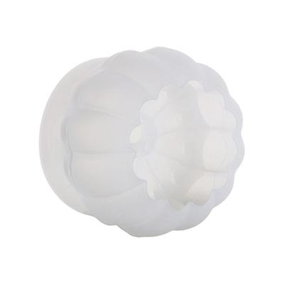 Gypsum Silicone Pumpkin Candle Mold White 3D Pumpkin Mould Smooth Pumpkin Soap Mold Halloween