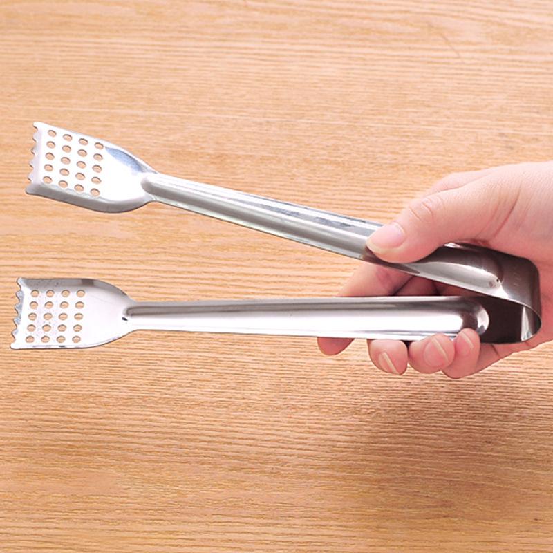 1pc Stainless Steel Steak Clip Pancake Barbecue Clip BBQ Tongs Frying Fish Spatula Clip Bread Clip Household Kitchen Tool