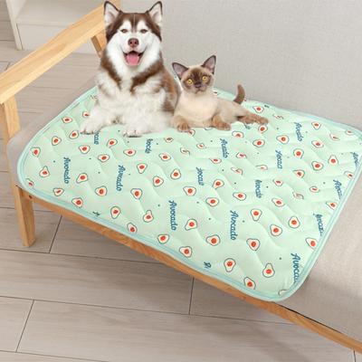 Pet Cooling Mat Ice Pad Comfortable Breathable Ice Silk Seat Cushion Pet Summer Supplies For Dogs