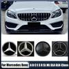 LED Mirror Emblem Light Front Grille Illuminated Logo Star Badge For Mercedes Benz A B C E S R SL ML GL GLA GLK
