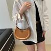 Fashionable Vintage Pu Leather Shoulder Bag Street Style Mid-size Women's Handbag