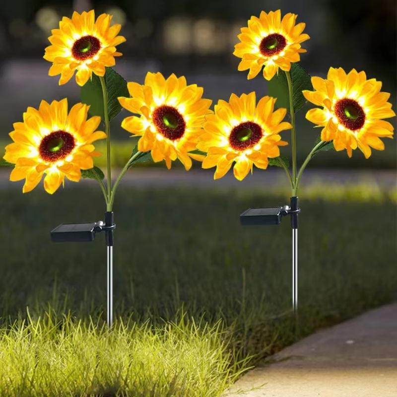 

Solar Sunflower Firefly Garden Light