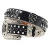 Damen Jeans Gürtel Nieten Western Punk Gürtel Beeindruckende Gotische Nieten Kreuz