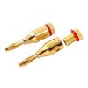 12Pcs Gold 24K Banana Plugs Audio Jack Speaker Wire Cable Screw Connector Us