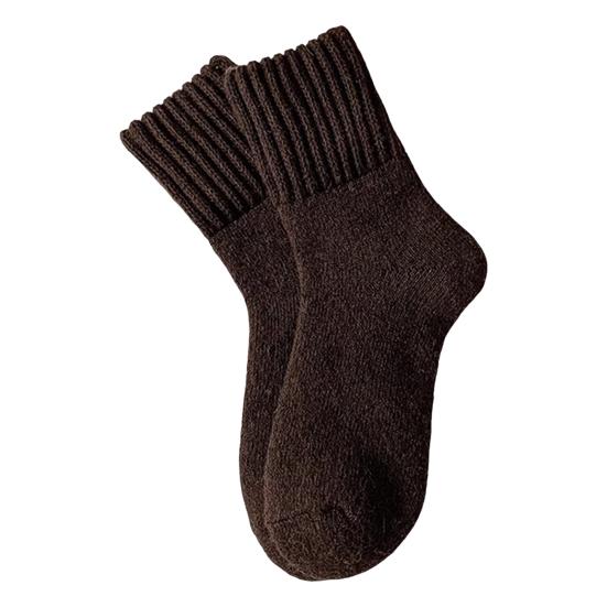 Unisex Winter Socks Warm Thickened Crew Socks Ribbed Stretchy Casual Thermal Socks for Men Women Daily Errands Hiking Skiing