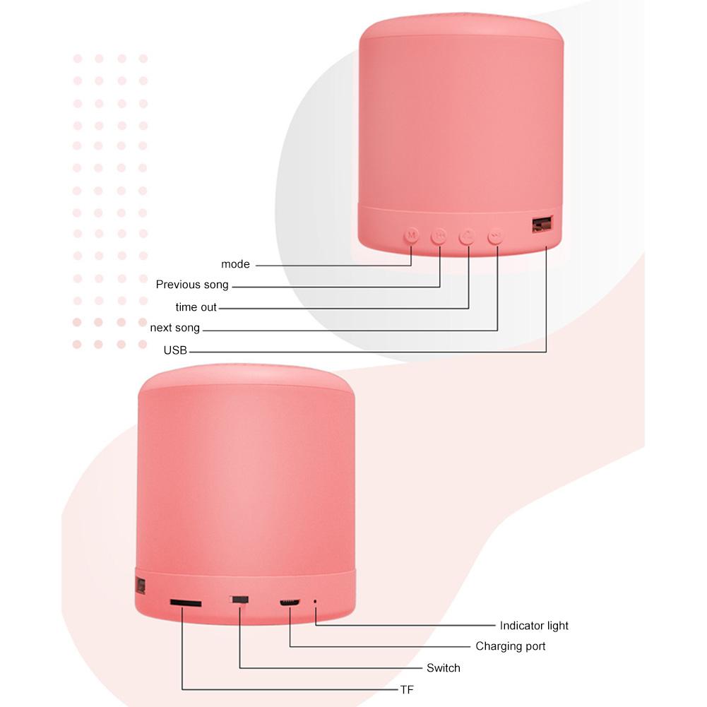 Macaron Mini Portable Bluetooth Speaker Stereo Wireless Loudspeaker Mini Column Music Bass 5W