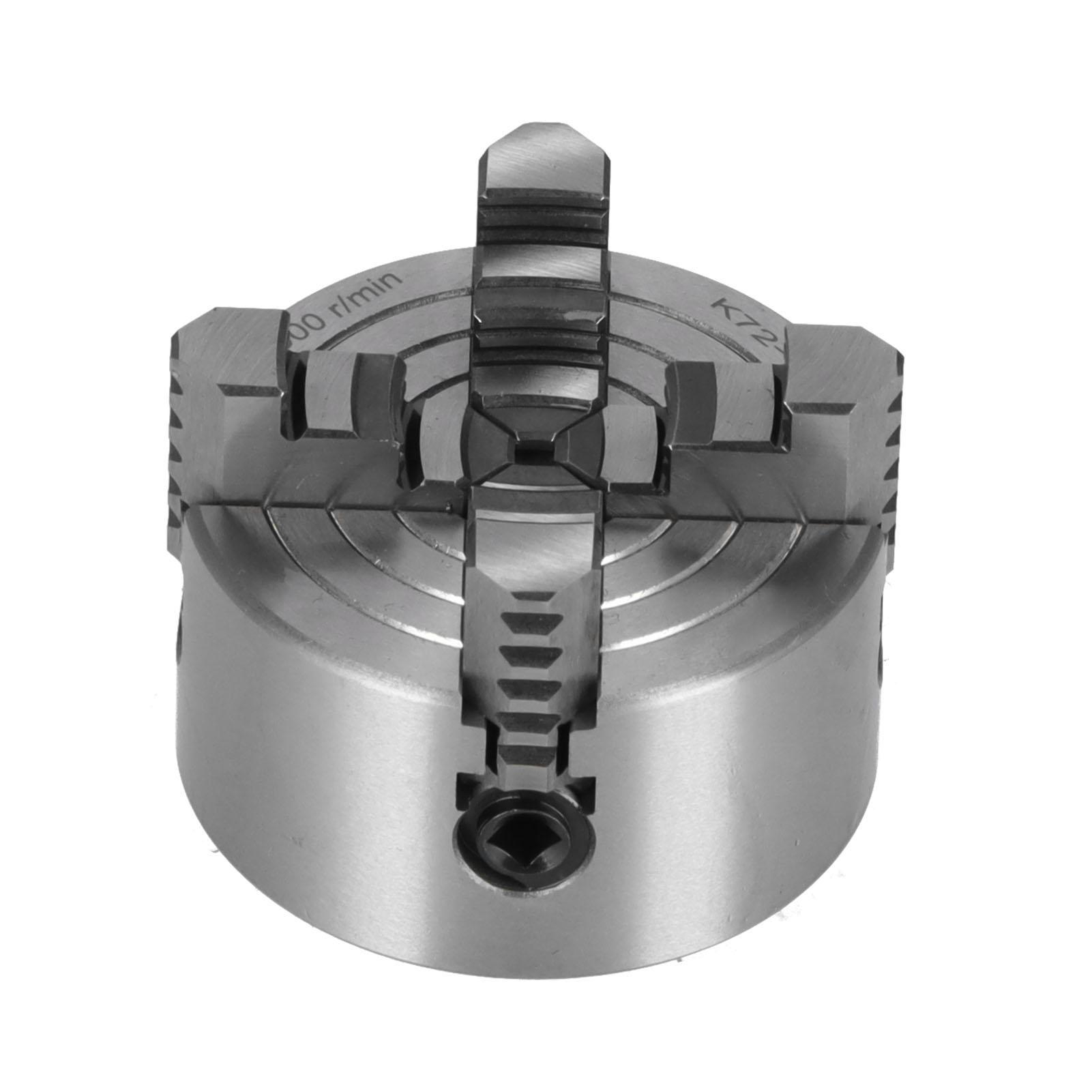

K72-80 4-кулачковый патрон из быстрорежущей стали ручной токарный патрон аксессуары для токарного станка DIY 4000 об/мин 80 мм 3,15 дюйма