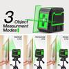 Mini 2-Line Green Laser Level: Portable High-Precision Infrared Self-Leveling for Outdoor Use