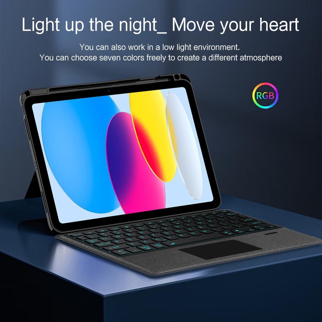 Magic Keyboard Case For iPad A16 11 Inch iPad 11th Stand Cover for New iPad 11th 10th Generation A3354 A3355 A3356 Case