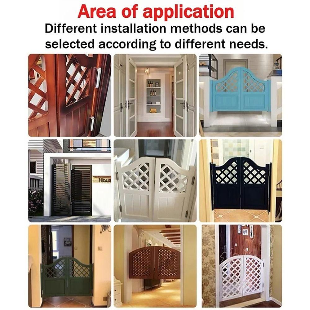 1Pcs Double Opening Door Hinge With Inner And Outer Free Spring Hinge Hardware Accessory