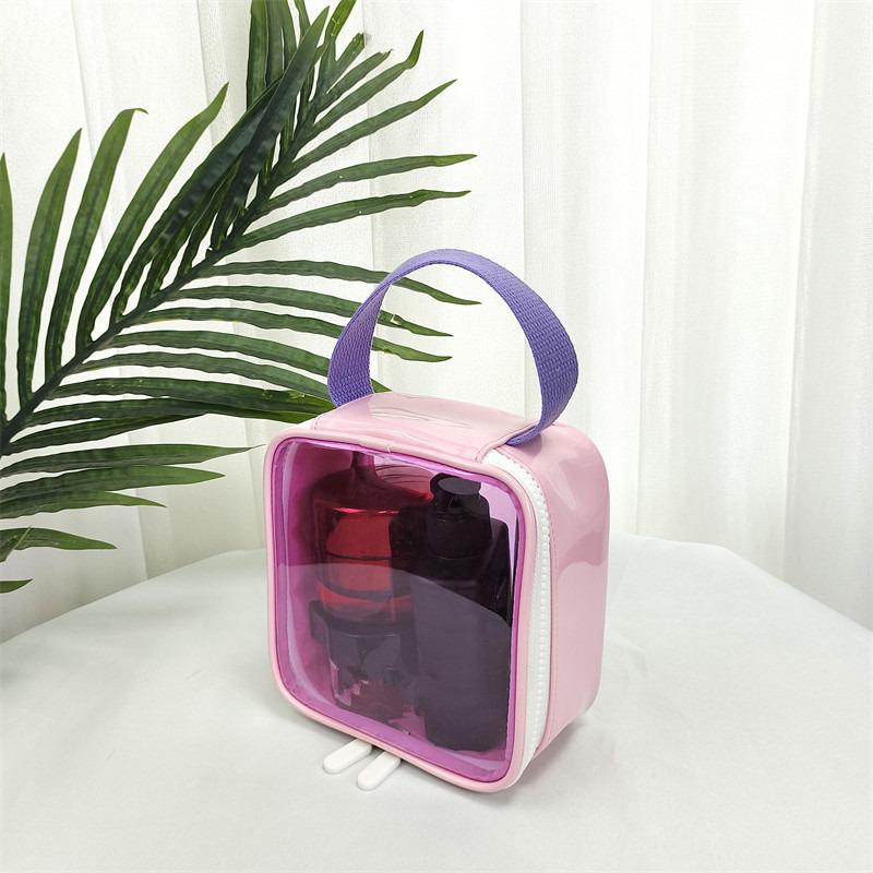 

Вместительная цветная прозрачная косметичка из ПВХ - водонепроницаемая и портативная для путешествий