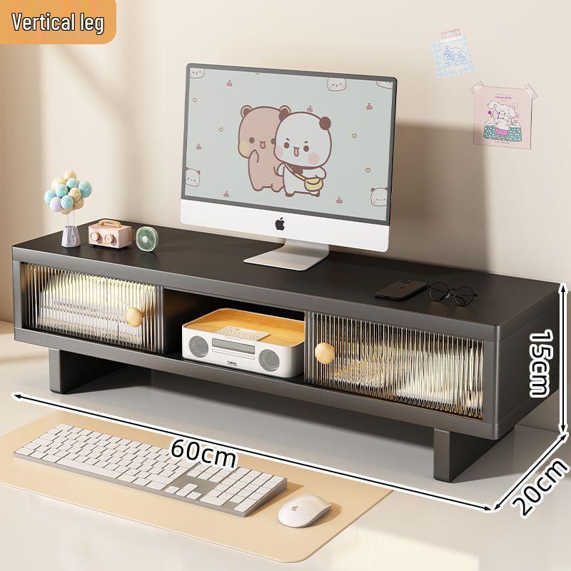 Подставка-органайзер для монитора с выдвижным ящиком - Настольная подставка для ноутбука и полка для хранения