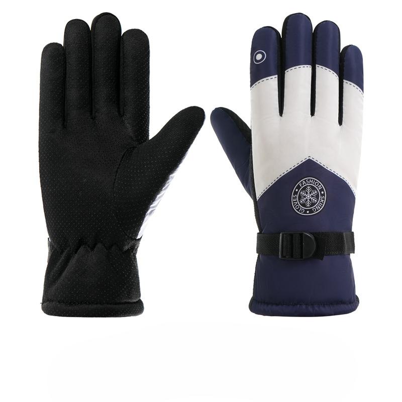 New Ski Gloves for Winter Thickened Couples Outdoor Warm Sports Cold Proof Velvet Cycling Gloves