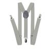 Mens & Womens One Size Suspenders Adjustable Suspenders With Heavy Duty Clip For Work, Gray