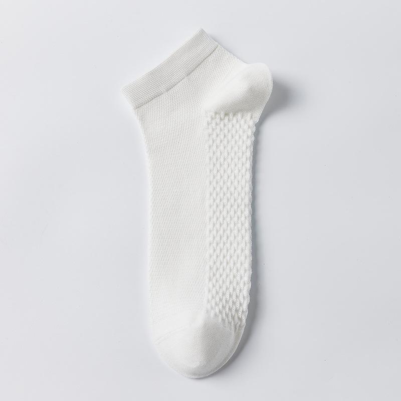 Men's Cotton Socks, Pure Cotton Men's Cotton Socks, Short Socks, Summer Short-tube Men's Socks, Antibacterial and Deodorizing, Mesh Sweat-absorbing